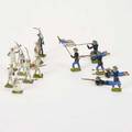 Heyde attr sixtyfour toy soldiers germany mid20th c painted lead includes 52 seamen 49 riflemen 3 members of marching band and 12 american infantrymen 11 riflemen one standardbearer