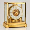 Le coultre atmos gilt brass table clock switzerland late20th c 9 14 x 7 12