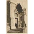 Five prints late 19thearly 20th c lionel arthur lindsay australian 18741961 etching a doorway burgas cathedral signed and titled charles frederick william mielatz american 18641919