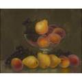 J hiram clark american 19th c pastel on paperboard of fruit still life framed signed 15 12 x 19 58