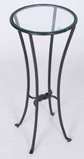 Glass Top Iron Stand