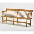 Deacons bench spindleback mixed woods usa 19th c  32 12 x 73 x 17