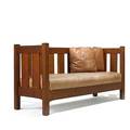 L  jg stickley crib settle no 216 fayetteville ny 190510 handcraft mark 36 12 x 72 x 26