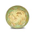 Fulper fish bowl frothy green and ivory glaze flemington nj 191016 vertical rectangular ink stamp 2 34 x 11 dia