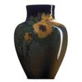 Et hurley 1869  1950 rookwood iris glaze vase with roses cincinnati oh 1902 flame mark ii927deth 8 14 x 5 34