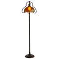 Handel stueben harp floor lamp with gold aurene shade meriden ct 1920s shade marked base unmarked felt bottom 54 x 14 x 10