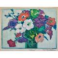Margaret patterson 1867  1950 woodblock print petunias framed boston ma signed and titled image 7 x 10 note margaret patterson is best known for her woodblock prints most of which h