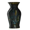 O l bachelder 1852  1935 omar khayyam vase with drip glaze luther nc 191635 stamped olb 9 12 x 5