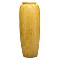 Wheatley tall vase with leaves and buds ochre glaze cincinnati oh ca 1905 marked wp artists cipher621 19 12 x 6 12