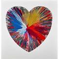 Damien hirst british b 1965 heart spin painting created at damien hirst spin workshop 2009 acrylic on paper framed bears hirst blindstamp and stamped with signature and inscription this p