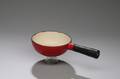 Dantes Small Red Enameled Fondue Pot