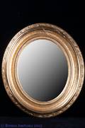 Mid 19th Century Oval Gilt Frame Mirror
