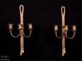 Brass Wall Sconces Pair