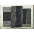 Sean scully americanirish b 1945 untitled 1985 oil pastel and charcoal on paper framed signed and dated 22 x 30 12 sheet provenance juda rowan gallery london label on verso
