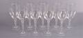 Collection of Nine 9 Waterford Wine Glasses