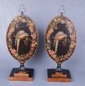 Pair of Parakeet Mantle Piece Decor