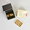 Paul von ringelheim and other jewelry unsigned open cuff and buckle both gilt brass ca 1978 inscribed on reverse to paul i love you so much suzin 3 x 2 from the estate of the artist