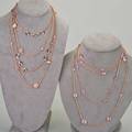 Ippolita rose necklaces collection of four chains includes quartz pink moonstone and purple stations 55 gs 3238