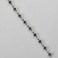 Sapphire and diamond 14k white gold link bracelet nine oval sapphires approx 675 cts tw and thirtysix fine brilliant cut diamonds approx 126 cts tw 164 dwt 7