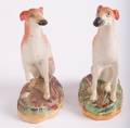 Pair of Staffordshire Hunting Dogs