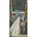 Claude venard french 19131999 train platform oil on canvas framed signed 31 14 x 15 12 provenance private collection new jersey
