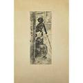Edgar degas french 18341917 au louvre la peinture mary cassatt ca18791880 etching and drypoint printed from the cancelled plate in 1959 12 x 4 78 plate 20 x 14 sheet printer