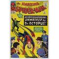 The amazing spiderman comics three 1964 10 spiderman vs the enforcers vgf condition 11 spiderman vs doctor octopus in turning point vg condition and 12 spiderman vs doctor octopus i
