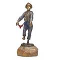 Carl kauba austrian 18651922 coldpainted bronze of a boy dancing marble base early 20th c 5