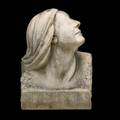 Continental marble sculpture bust of a young woman 1937 signed alice cosztonyi and dated 15 12 x 11 12 x 9