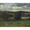 Benjamin f lloyd american 20th c oil on canvas landscape1914 framed signed 20 x 25 18