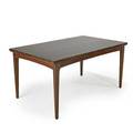 Danish rosewood draw leaf dining table 1970s unmarked open 28 x 106 x 35 12