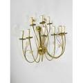 Stilnovo brass tenlight candle sconce with daisy motif marked 20 12 x 24 x 14 12
