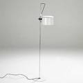 Joe colombo oluce coupe floor lamp italy 1970s enameled aluminum chromed steel and plastic paper label 57 x 11 dia