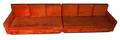 Adrian Pearsall Orange Velvet Sectional Sofa