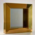 C jere artisan house brass mirror unmarked 25 x 25 18 x 6 18