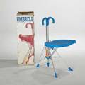 Gaetano pesce zerodisegno umbrella folding chair italy 1995 anodized aluminum polypropylene and nylon with glass fiber reinforcement complete with original tag and box open 32 x 17 14 x
