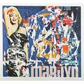 Mimmo domenico rotella italian 19182006 lithograph in colors marilyn framed signed 23 78 x 25 38 sight