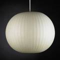 George nelson herman miller bubble lamp latex and nickelplated metal remnants of label 16 dia