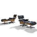Charles and ray eames herman miller pair of lounge chairs and ottomans no 670 671 usa 1980s bleached rosewood leather plastic foil manufacturers labels lounge 33 x 32 12 x 35 ottom
