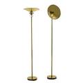 Nessen lamps pair of adjustable torcheres bronx ny 1980s brass enameled metal single socket manufacturers labels 71 x 15 12 dia