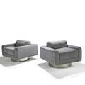 Vladimir kagan vladimir kagan designs inc pair of club chairs usa 1970s stainless steel mohair unmarked 29 x 41 x 38 12