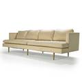 Edward wormley dunbar sofa no 4907a berne in 1950s upholstery brass unmarked 32 12 x 109 x 36