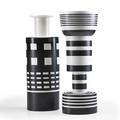 Ettore sottsass bitossi two hollywood series tall ceramic vases italy des 1958 both signed 18 x 7