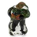 David hopper b 1946 encased glass figural sculpture ca 1989 signed and dated 11 14 x 7 12