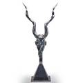 Arthur court aluminum kudu skull sculpture usa 1982 unmarked 39 x 18 12 x 9 34