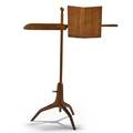 Sam maloof 19162009 walnut music stand ca 1969 unmarked as shown 52 x 37 x 25