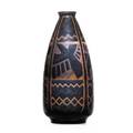 Charles catteau boch freres keramis glazed stoneware vase with stylized ravens belgium 1920s black boch freres stamp ch catteau gres keramis d1009898 11 12 x 5