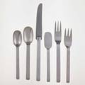 Porter blanchard assembled set of sterling flatware for six in the simplicity pattern plus extras 53 pieces total usa 1930s includes four serving pieces in the capri pattern and one in the conti