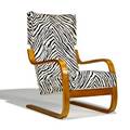 Alvar aalto finmar cantilevered armchair finland 1930s beech upholstery stamped metal tag 36 12 x 24 12 x 34