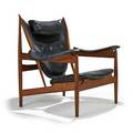 Finn juhl niels vodder chieftain chair denmark 1949 teak leather leatherette branded cabinetmaker niels vodder copenhagen 37 x 40 12 x 35
